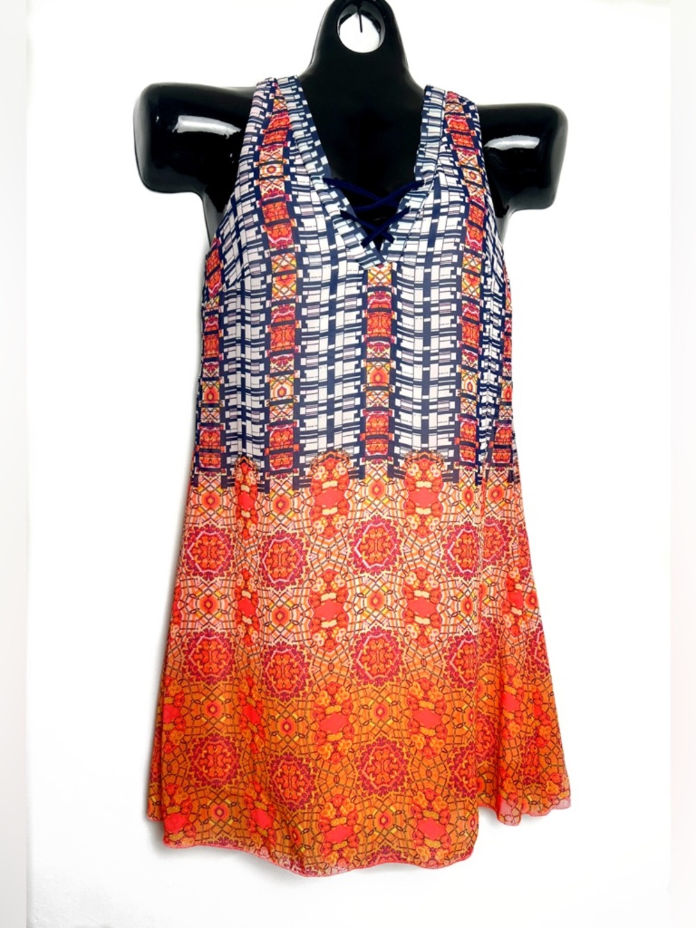 Bright and Beautiful Kaleidoscope Pattern Dress - Picture 3 of 12